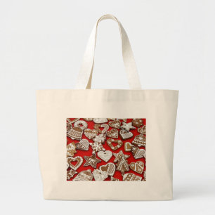 Bolsa Tote Grande Biscoitos do pão-de-espécie do Natal