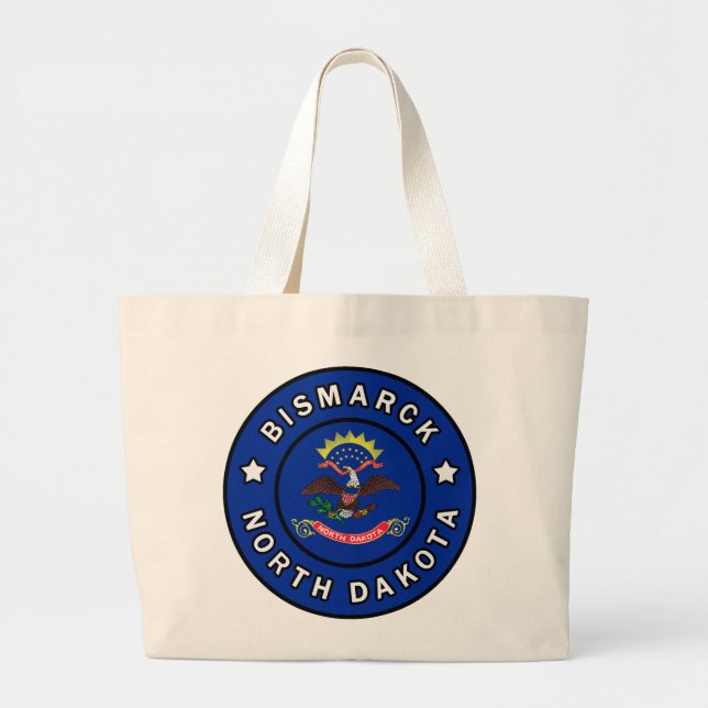 Bolsa Tote Grande Bismarck Dakota do Norte (Frente)