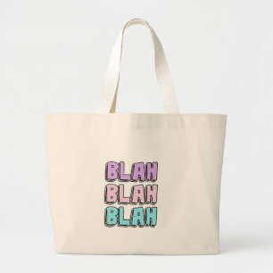 BOLSA TOTE GRANDE BLAH BLAH BLAH PROJETO