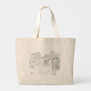 Bolsa Tote Grande Blair Castle Highlander Airedale Terriers Tote Bag