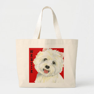 Bolsa Tote Grande Bloco de Cores do Westie
