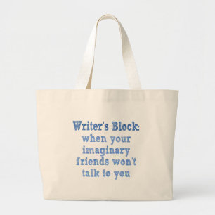 Bolsa Tote Grande Bloco dos escritores: