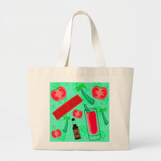 Bolsa Tote Grande Bloody Mary Cocktail (Frente)