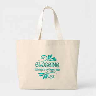 Bolsa Tote Grande Bloquear lugares felizes