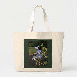 Bolsa Tote Grande Blue Cascade of Morning Glories 