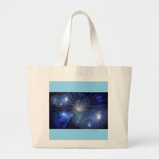 Bolsa Tote Grande blue fireworks 