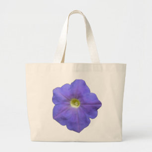 Bolsa Tote Grande Blue Petunia Tote Bag