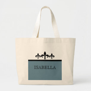 Bolsa Tote Grande Blue Swankur De Lis Bag