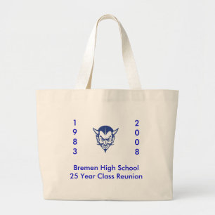 Bolsa Tote Grande BlueDevil, classe alta Reun do ano School25 de