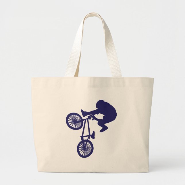 Bolsa Tote Grande BMX Biker (Frente)