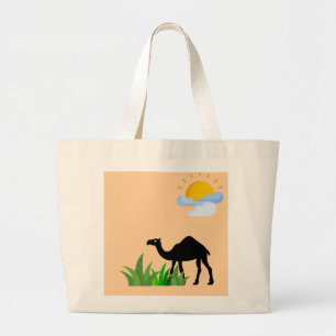 Bolsa Tote Grande Boho Camel Tote Bag