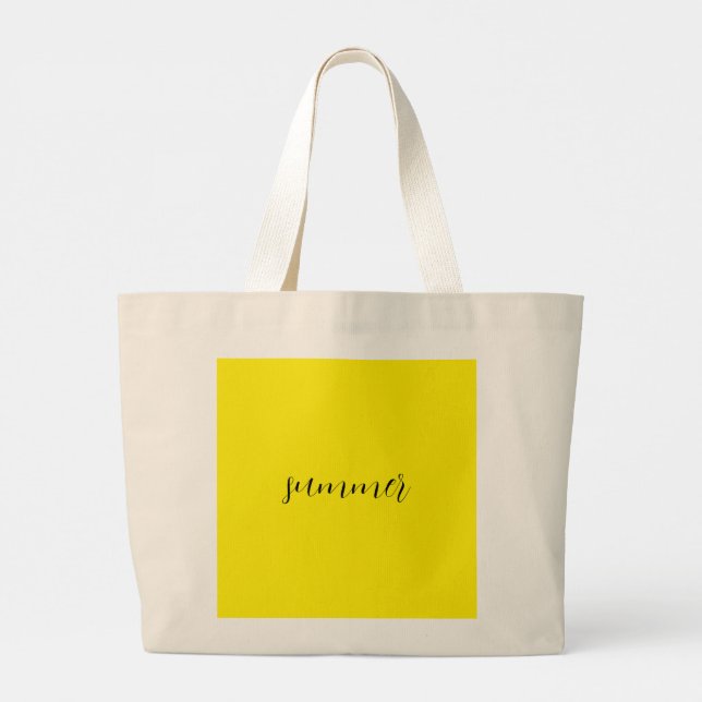 Bolsa Tote Grande Bolinho Amarelo Sunny Summer (Verso)
