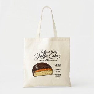 Bolsa Tote Grande Bolo de Laranja Jaffa Britânico - Bolo ou B