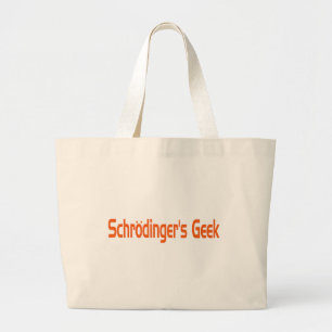 Bolsa Tote Grande Bolsa grande da geek do Schrodinger