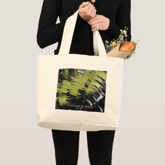 Bolsa Tote Grande Bolsa Grande de Folhas Tropicais