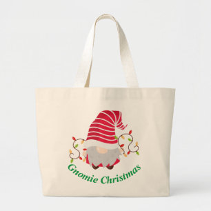 Bolsa Tote Grande Bolsa Grande de Natal Gnomie