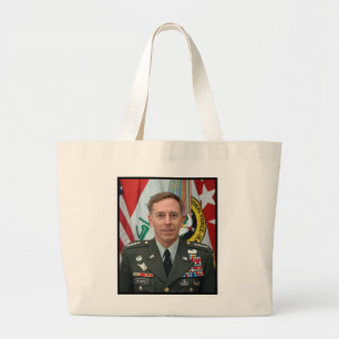 Bolsa Tote Grande Bolsa Grande Retrato do General David Petraeus