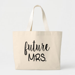 Bolsa Tote Grande Bom Futuro Sra. Wedding, Chá de panela Noiva Pres