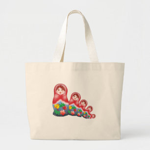 Bolsa Tote Grande Bonecas do assentamento do primavera