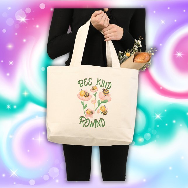 Bolsa Tote Grande Bonita Inspiração Bebida - Retroceder | (Criador carregado)