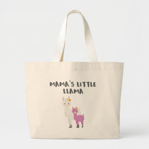 Bolsa Tote Grande Bonita Llama Dotada Mamas Pequena Dotada Llama