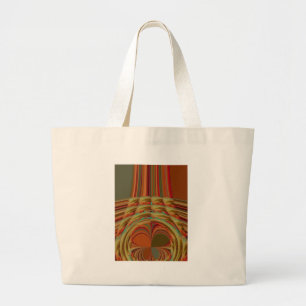 Bolsa Tote Grande Bonito Ouro Tradicional Africano Brown Motif