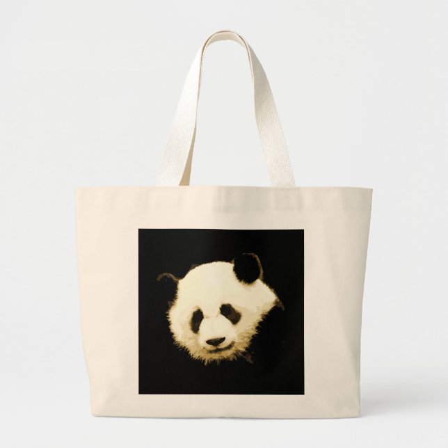 Bolsa Tote Grande Bonito Panda (Frente)