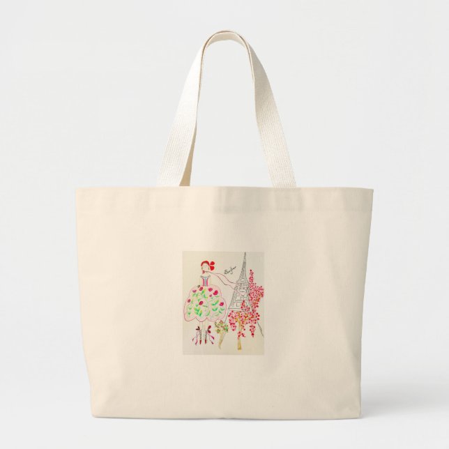 Bolsa Tote Grande Bonjour Tote (Frente)