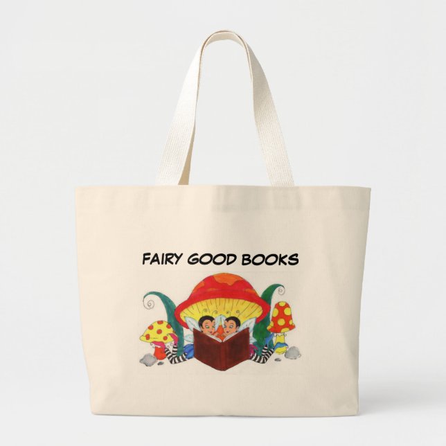 BOLSA TOTE GRANDE BONS LIVROS FEERICAMENTE (Frente)