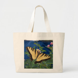 Bolsa Tote Grande Borboleta amarela e preta
