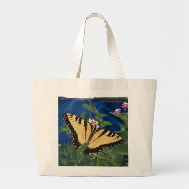 Bolsa Tote Grande Borboleta amarela e preta (Frente)