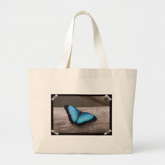 Bolsa Tote Grande Borboleta azul de Morpho