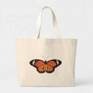Bolsa Tote Grande Borboleta de monarca