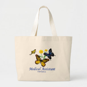 Bolsa Tote Grande Borboleta do assistente médico