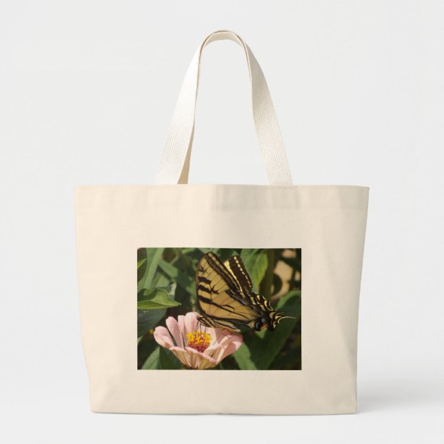Bolsa Tote Grande Borboleta e Flor (Frente)
