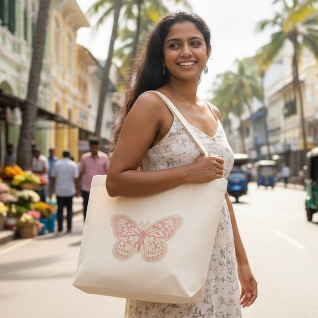 Bolsa Tote Grande Borboleta Grande Saco de Toque (Criador carregado)