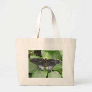 Bolsa Tote Grande Borboleta tropical bonito e Flores de Tote Bag
