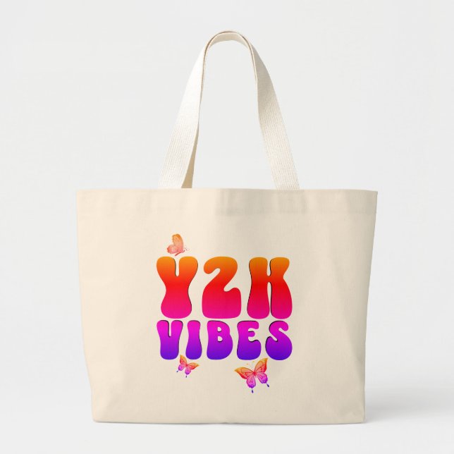 Bolsa Tote Grande Borboleta Y2K VIBES (Frente)