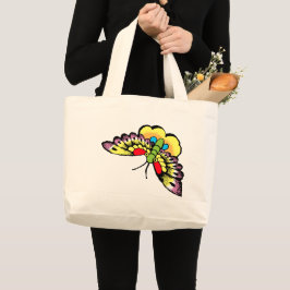 Bolsa Tote Grande Borboletas Orientais Antigas Owen Jones