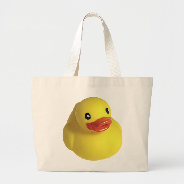 Bolsa Tote Grande Borracha Amarela Ducky (Frente)