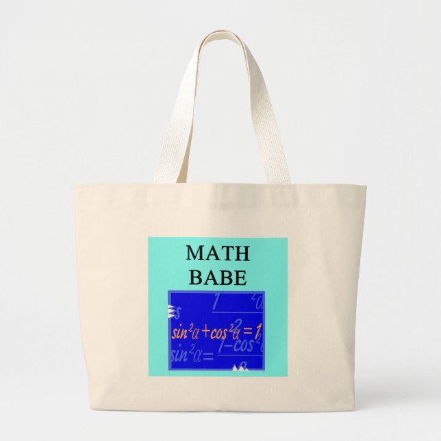 BOLSA TOTE GRANDE BORRACHO DA MATEMÁTICA (Frente)