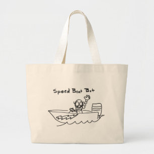Bolsa Tote Grande Bot do barco da velocidade