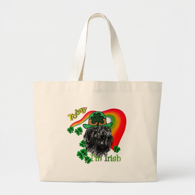Bolsa Tote Grande Bouvier des Flandres St Patricks (Frente)