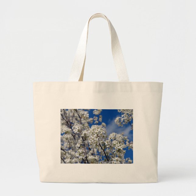 Bolsa Tote Grande Bradford Pear Blooms (Frente)