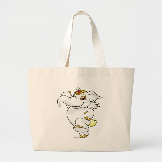 Bolsa Tote Grande Branco de Elephante (Frente)