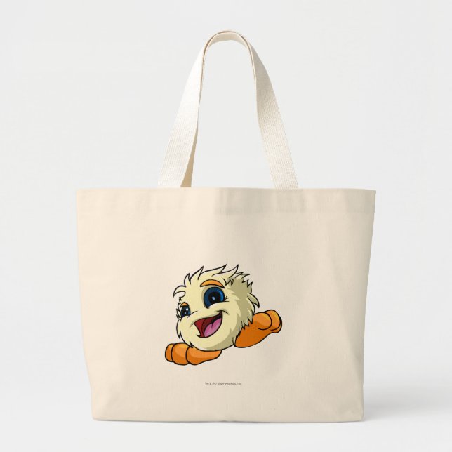 Bolsa Tote Grande Branco de JubJub (Frente)