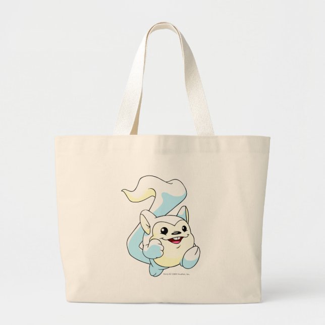 Bolsa Tote Grande Branco de Meerca (Frente)