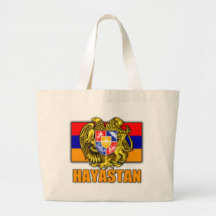 Bolsa Tote Grande Brasão de Arménia Hayastan