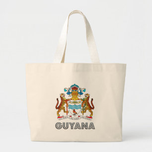 Bolsa Tote Grande Brasão de Guyana
