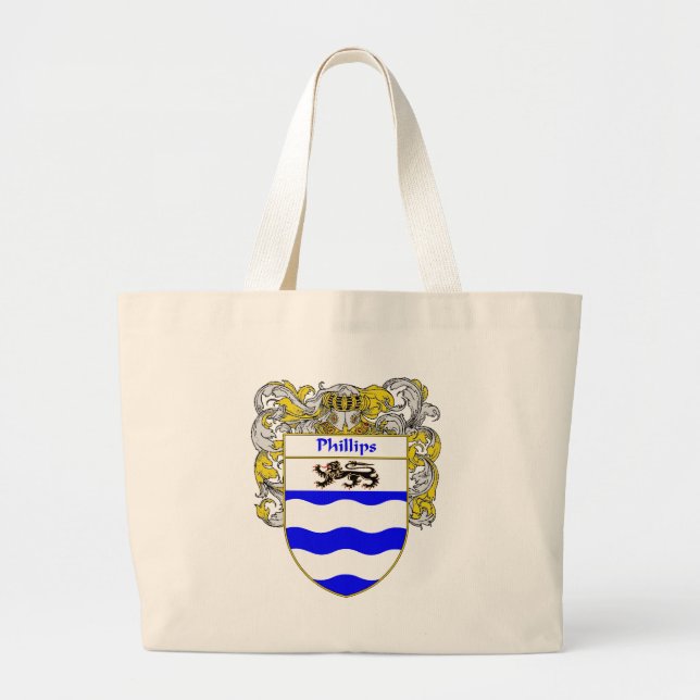 Bolsa Tote Grande Brasão de Phillips (envolvida) (Frente)